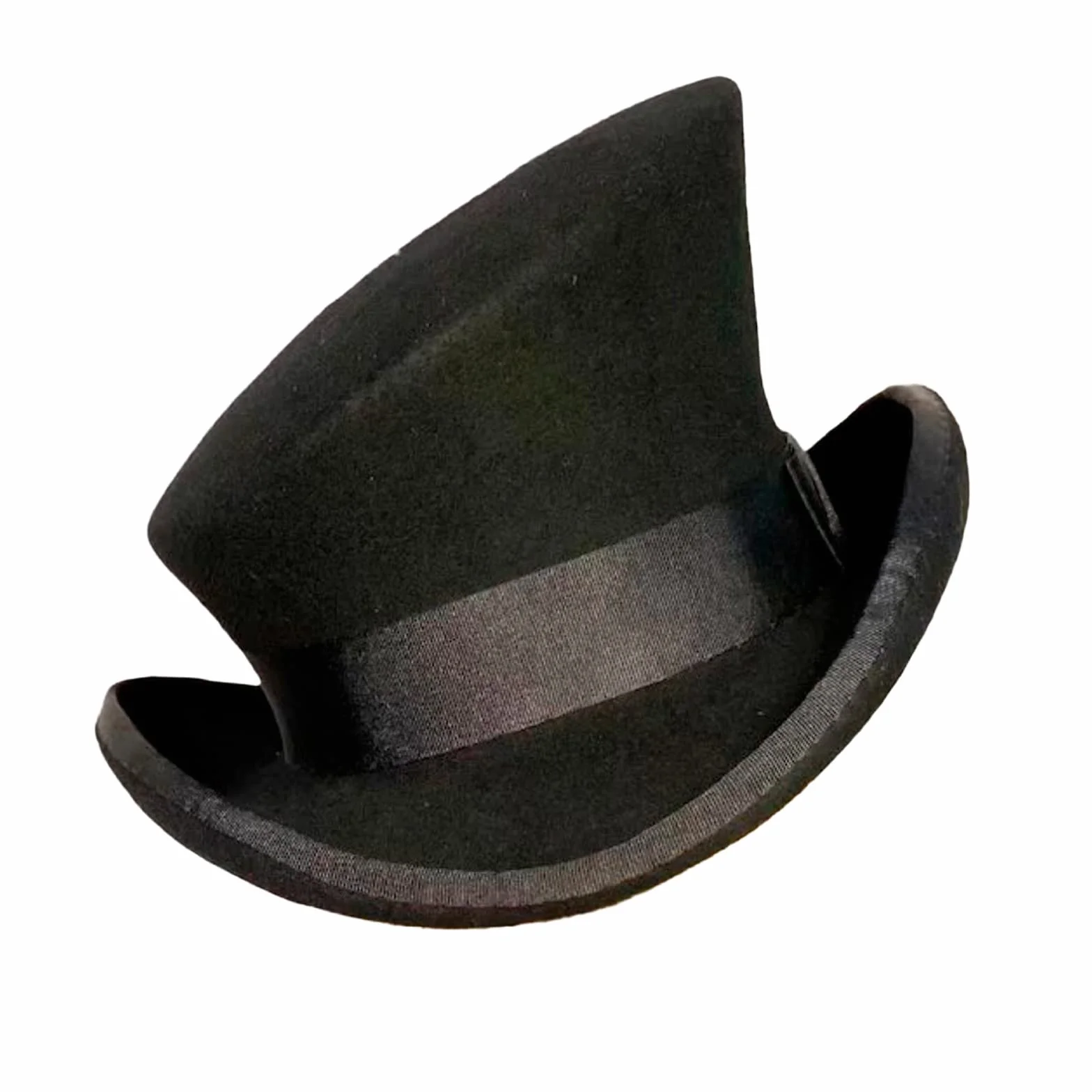 Cappello a cilindro asimmetrico cappello di lana donna uomo unisex cappello a vapore punk cappello a cilindro cappello a cilindro cappello decorativo alla moda cappello peloso