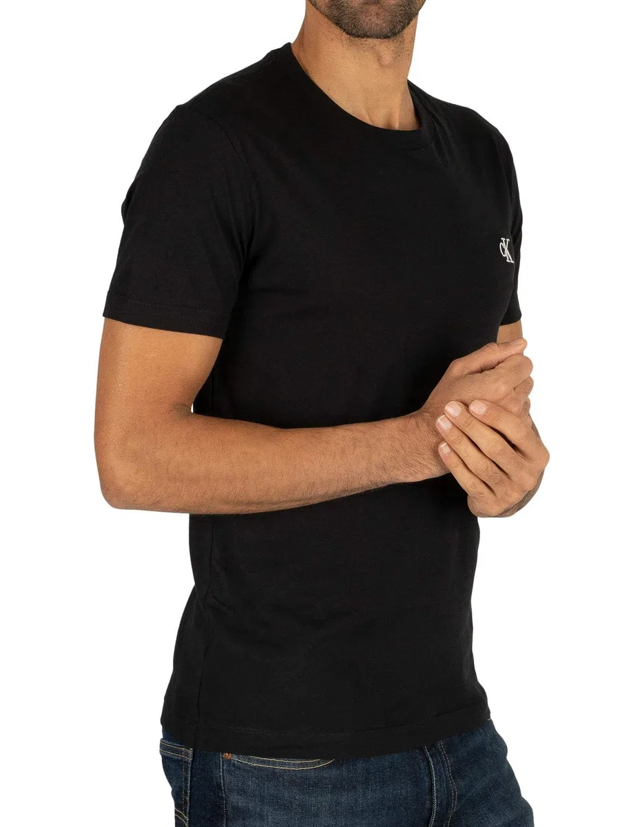 Calvin Klein Uomo T-Shirt Maniche Corte CK Essential Slim Fit