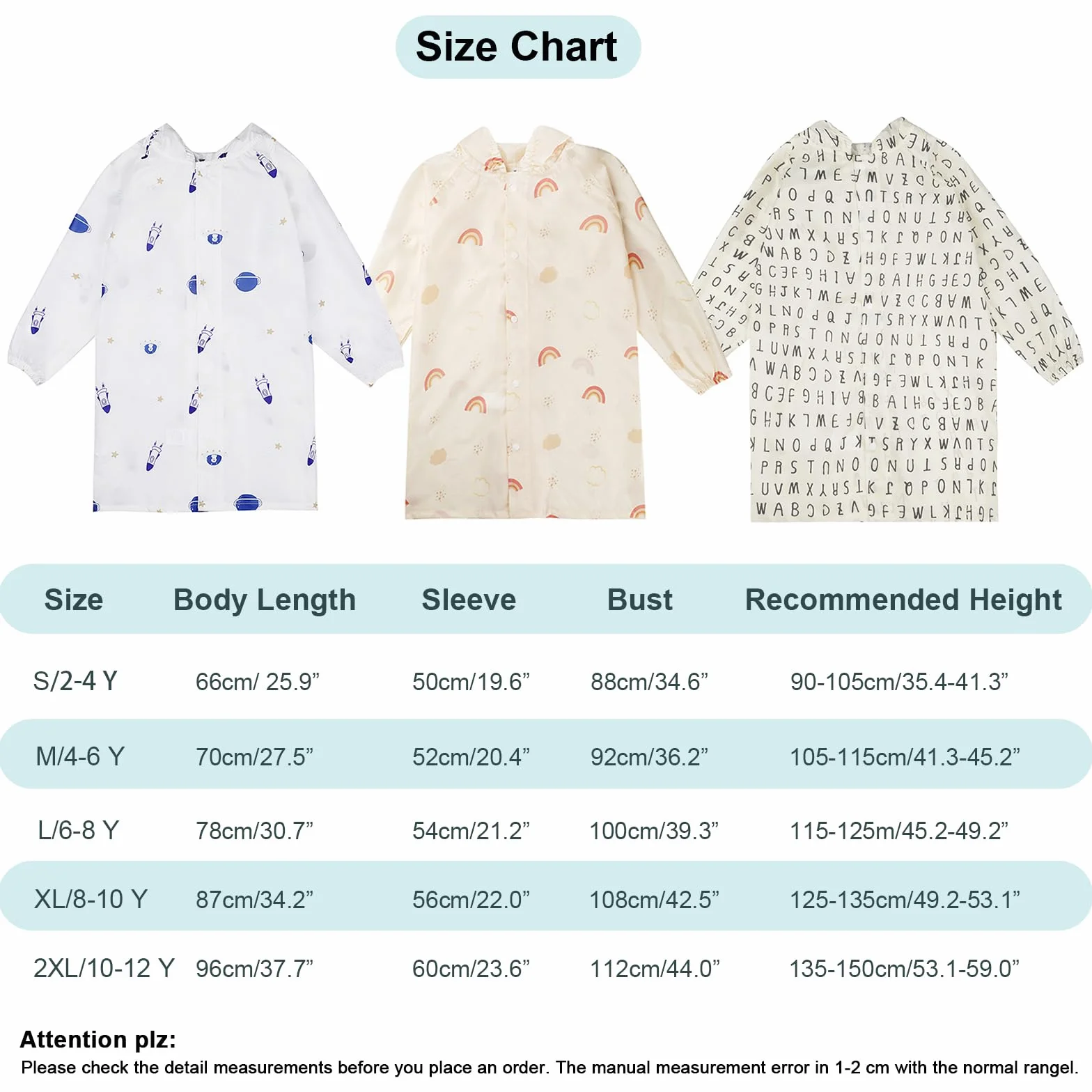 Impermeabili per Bambini Ragazzi Ragazze Giacche da Pioggia Bambino Portatile Poncho Antipioggia Leggero Cappotto di Pioggia
