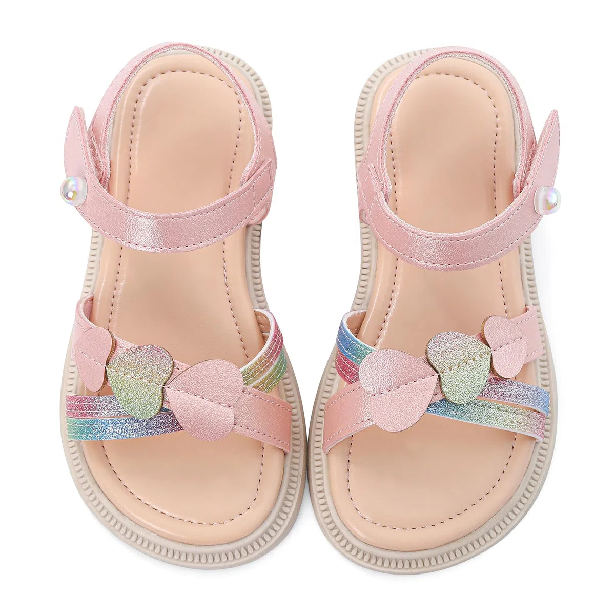 MASOCIO Sandali Bambina Punta Aperta Scarpe Estive per Bimba Bambina 27-35 EU