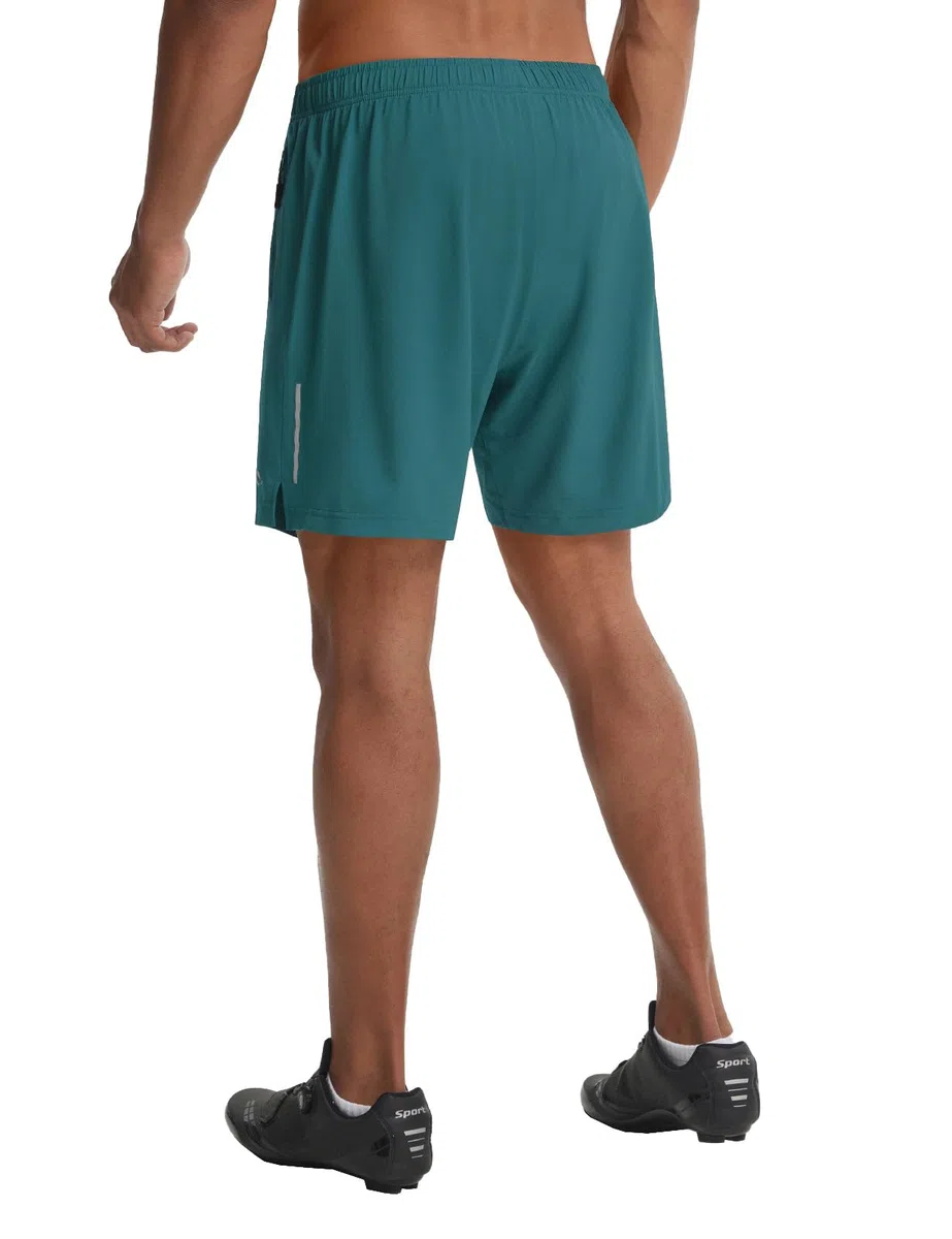 baleaf Pantaloni da ciclismo da uomo, imbottiti con tasche, 2 in 1, per mountain bike, 18 cm, estivi