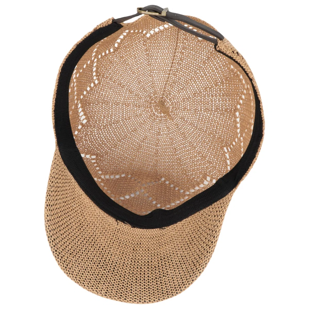 Cappello da baseball unisex in paglia, con visiera parasole per esterni, da viaggio, regolabile, cappello da camionista