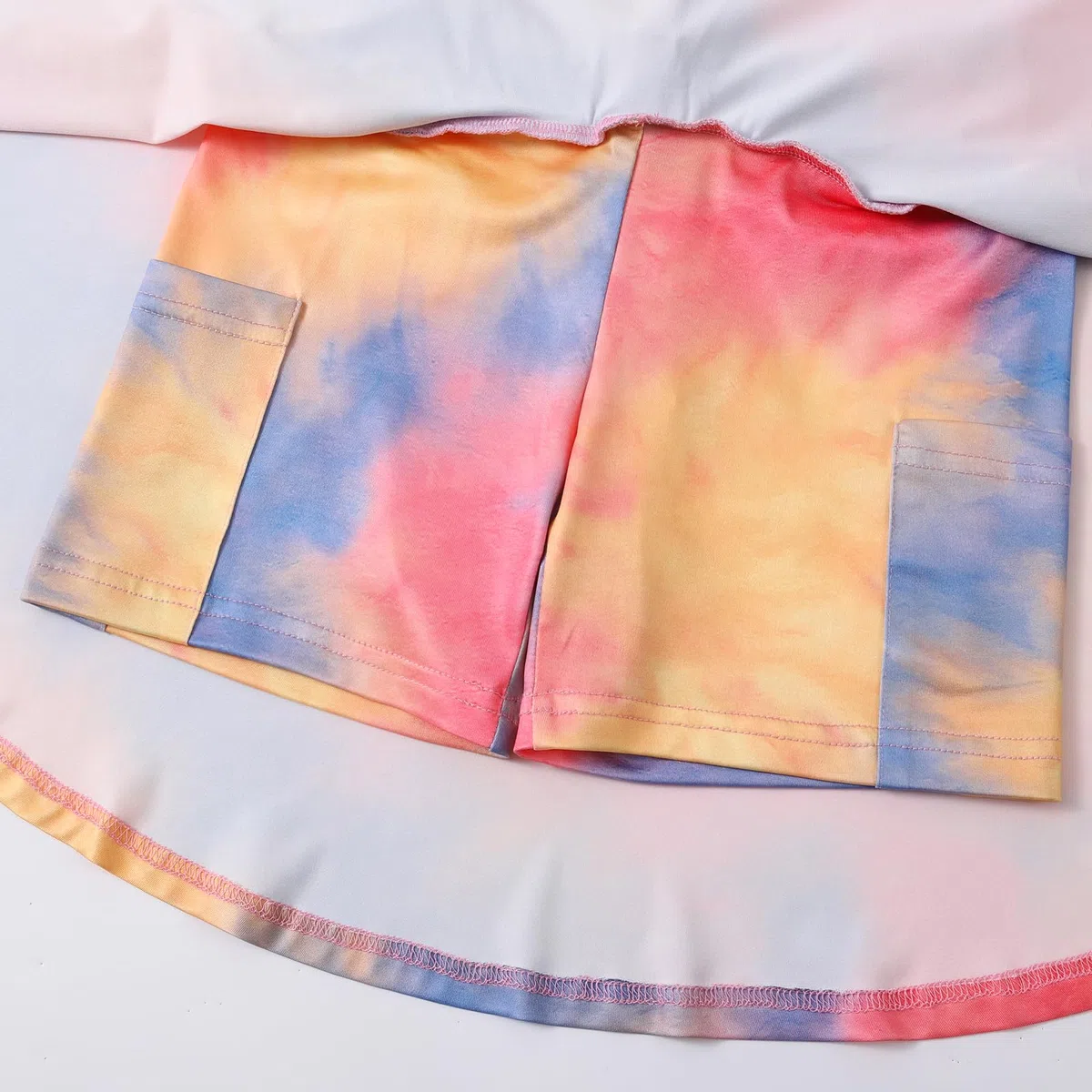 Valcatch Girls Athletic Skort Gonna da Tennis Tie-Dye a Vita Alta con Pantaloncini Golf Gonna Corta fluida Gonna a Pieghe Sportiva da Corsa con Tasche e Fodera in Spandex 3 4 5 6 7 8 9 10 11 12 13T
