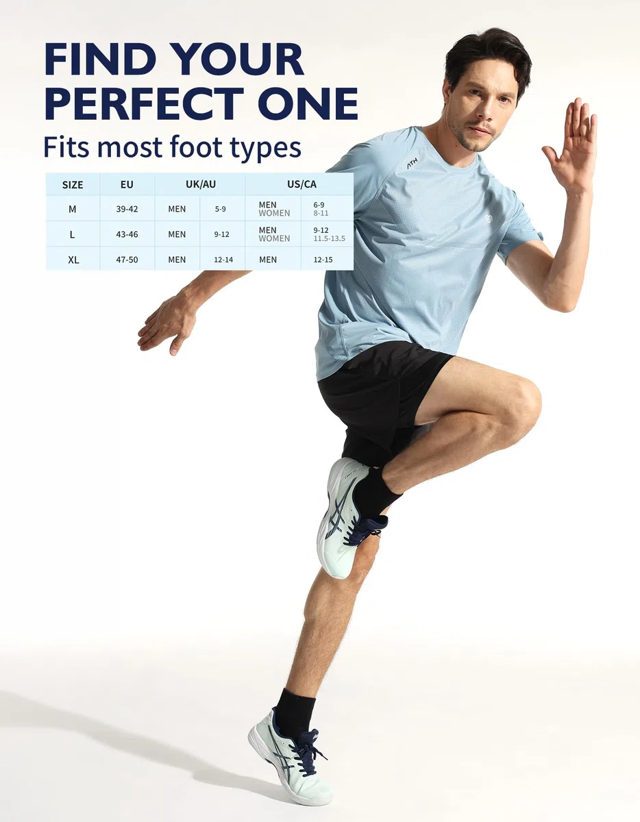CLOSEMATE 6 Paia Calze Corte Uomo di Cotone Calzini Sportivi in Spugna per Corsa Quarter Running Socks