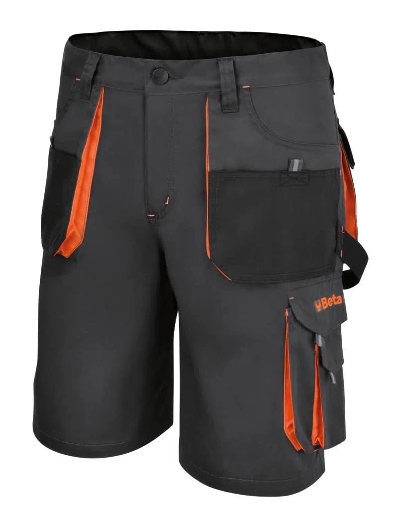 BETA 7861G Bermuda Leggeri da Lavoro, Design e Vestibilità, Pantaloncini da Lavoro Multitasche con Chiusura Metal Zip e Tasche di Diverse Dimensioni Multiuso con Chiusura a Strappo