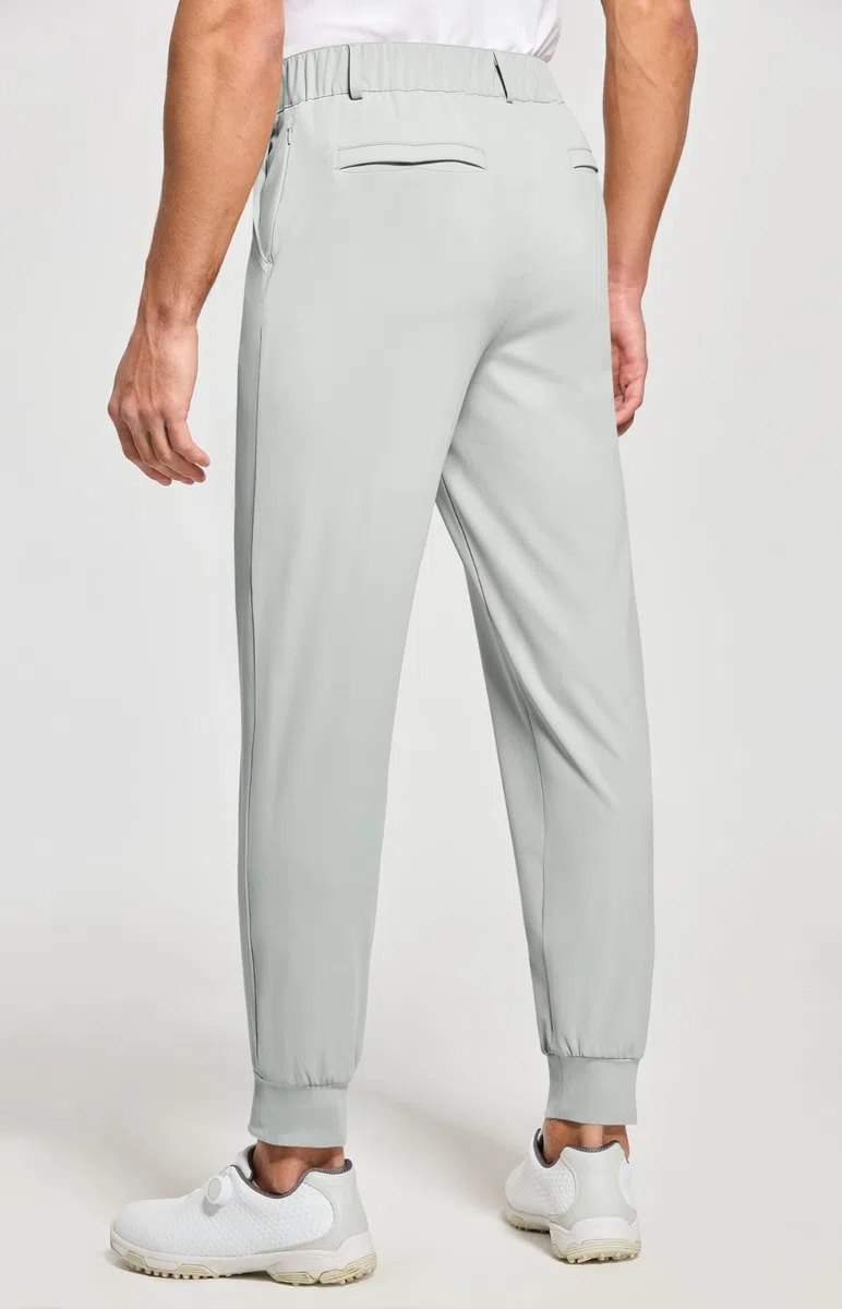 WILLIT Pantaloni da golf da uomo, elasticizzati, slim fit, asciugatura rapida, lunghi da golf, con tasche