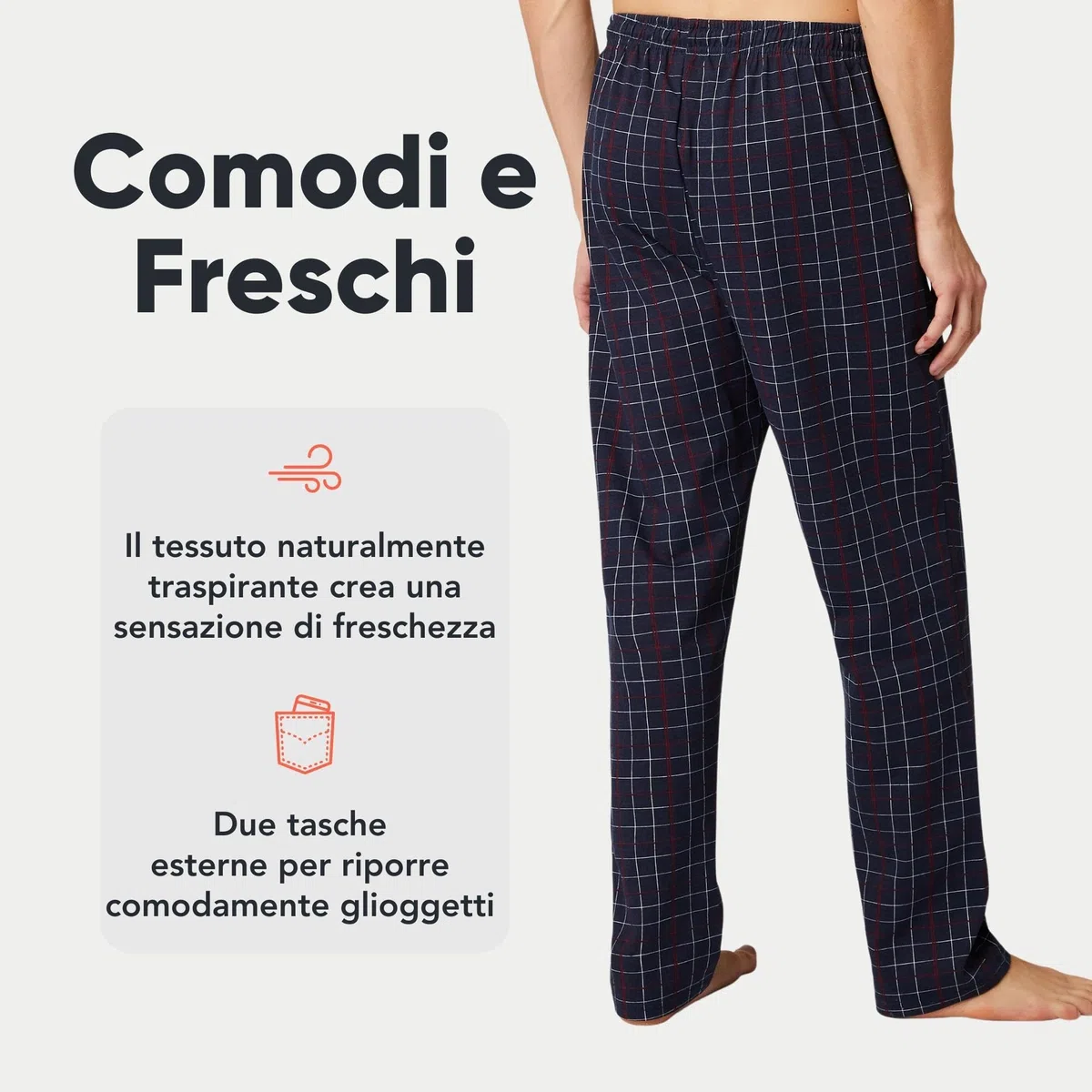 Pijama FM London para hombre paquete de 2 - Pantalones de pijama ligeros para hombre, ropa de dormir y ropa de dormir