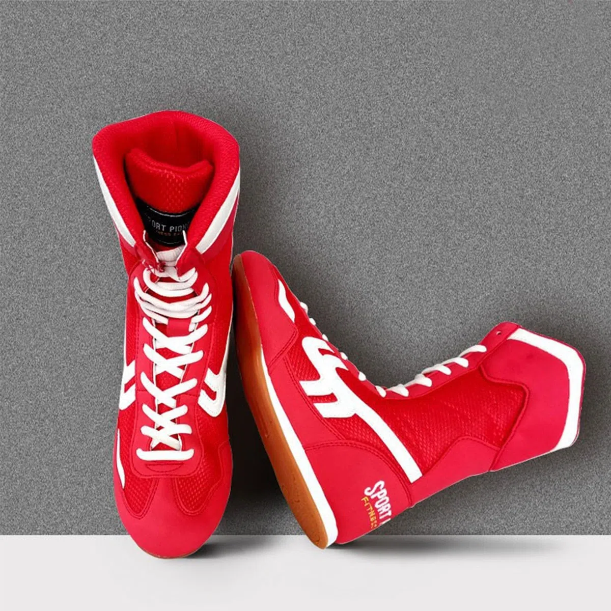 Scarpe da boxe High Top Training Wrestling Stivali Lunghi Scarpe da Boxe Scarpe da Gare Formazione Sneaker Scarpe Uomo