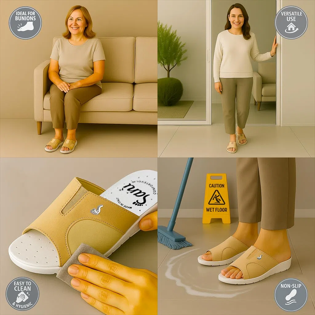 Sani' Ciabatta Donna Aperta Automodellante X Alluce Valgo Comfort Comode Traspiranti Pantofola Sanitaria Ospedale Casa Correttore