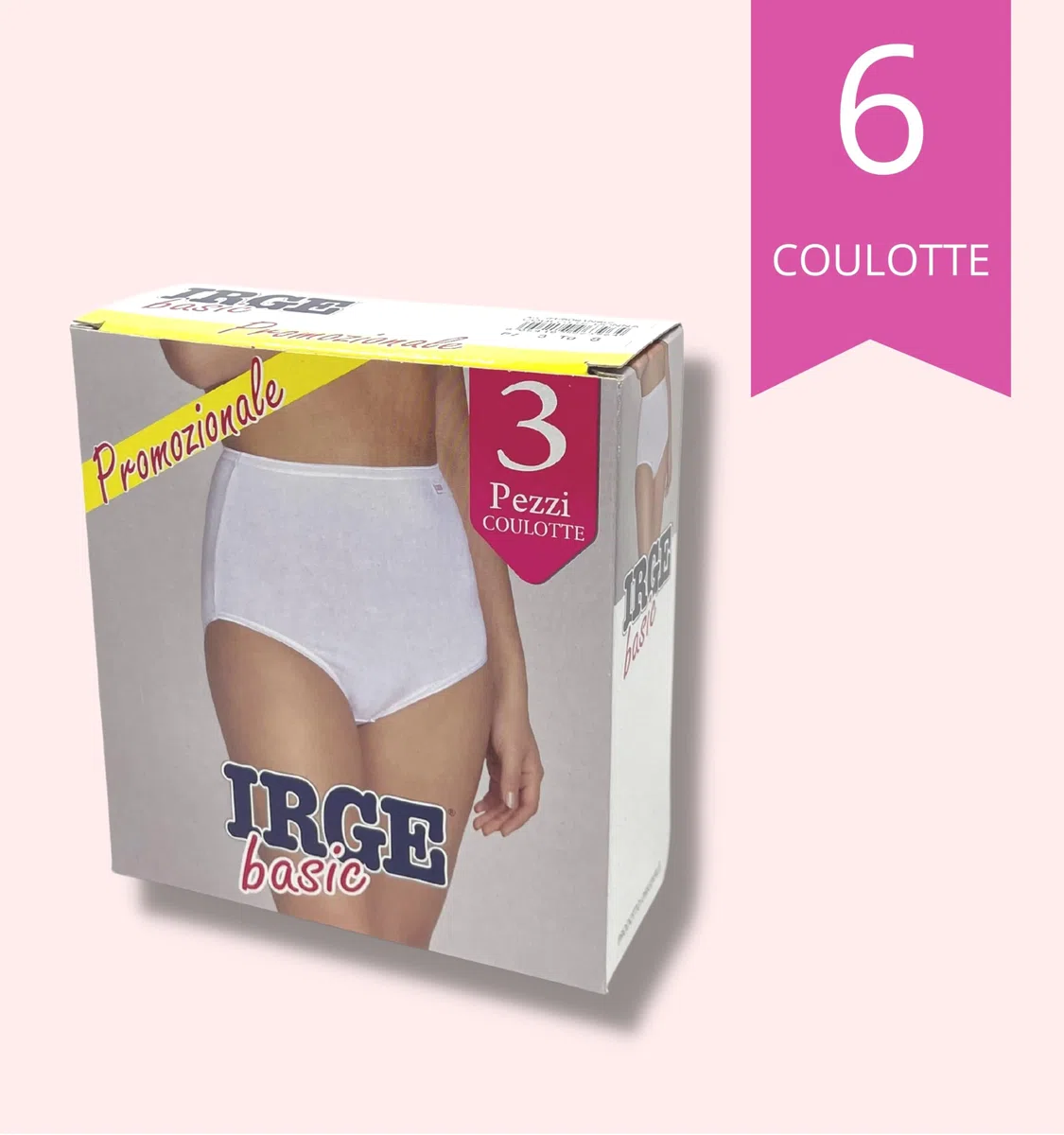 Intimitaly - (Pacco da 6 Mutande da Donna in Cotone Vita Alta - Slip Donna Cotone Colori Nero o Bianche - Culotte da Donna - Intimo Traspirante e Confortevole