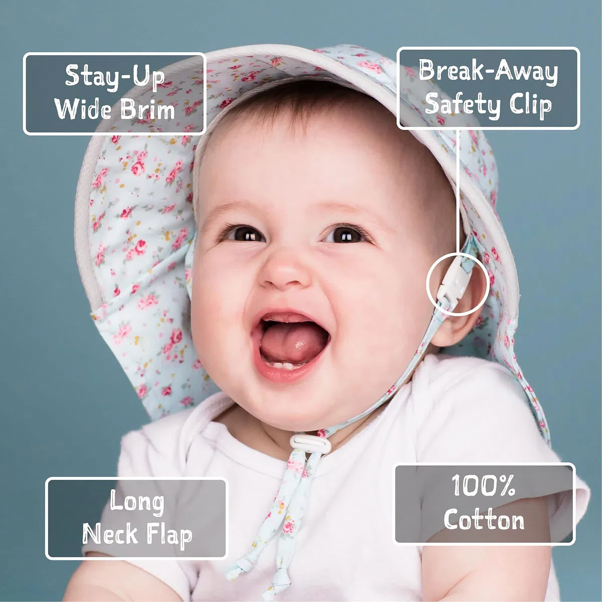 Jan & Jul Cappello da Sole per Bambino, Traspirante e 100% Cotone