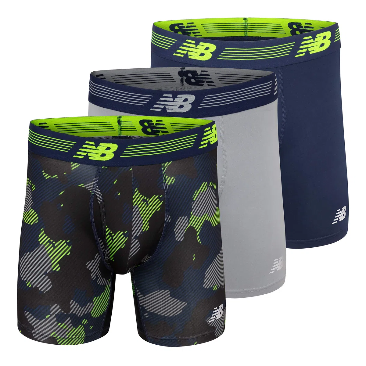 New Balance Boxer da uomo da 15,2 cm con patta frontale (confezione da 3)