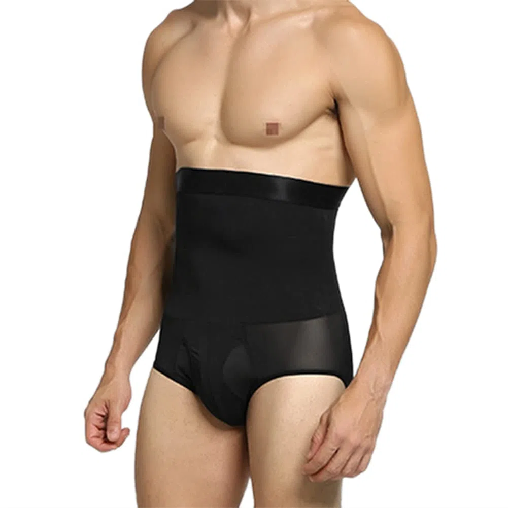 Uomo Controllo Fascia Pancia Pantaloni Modellanti Body Dimagrante Pantaloncini