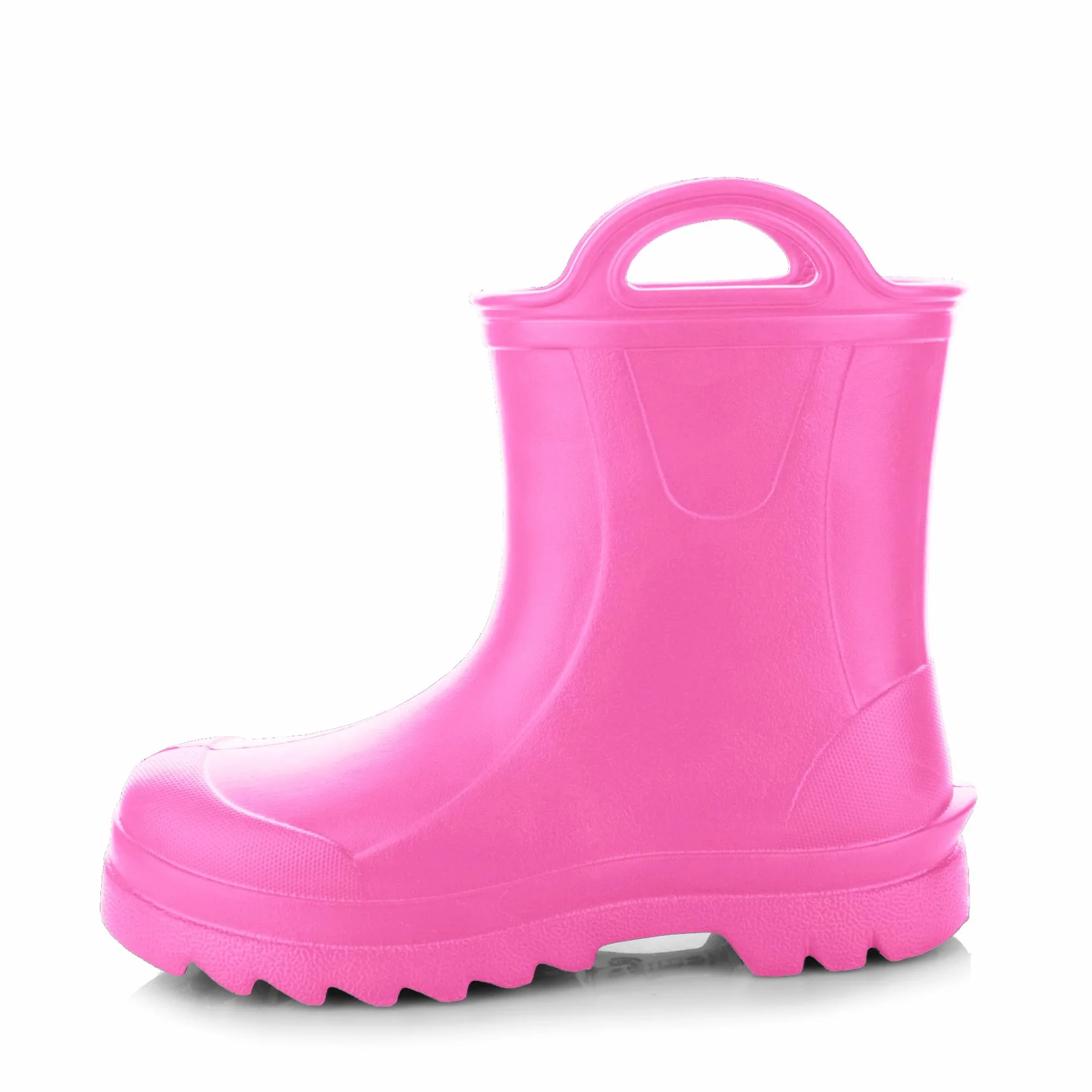 GoSplash Stivali di gomma per bambini - molto comodi in materiale EVA leggera per bambini e bambine belli robusti impermeabili con maniglia per indossarli facilmente antiscivolo