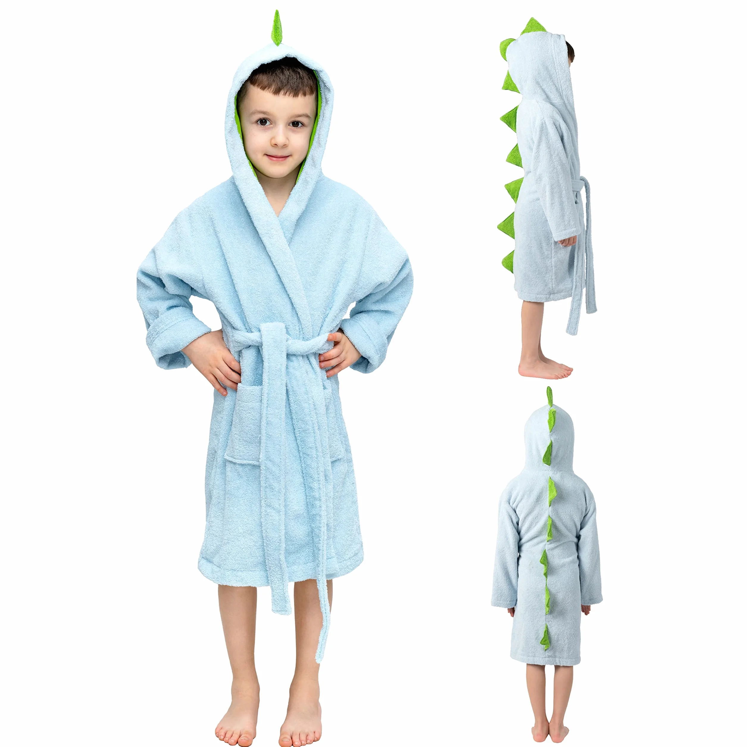 Twinzen - Accappatoio per Bambino e Bambina - Ragazza e Ragazzo - Senza Prodotti Chimici OEKO-TEX® - 100% Cotone - Accappatoio Doccia e Vestaglia Bambini