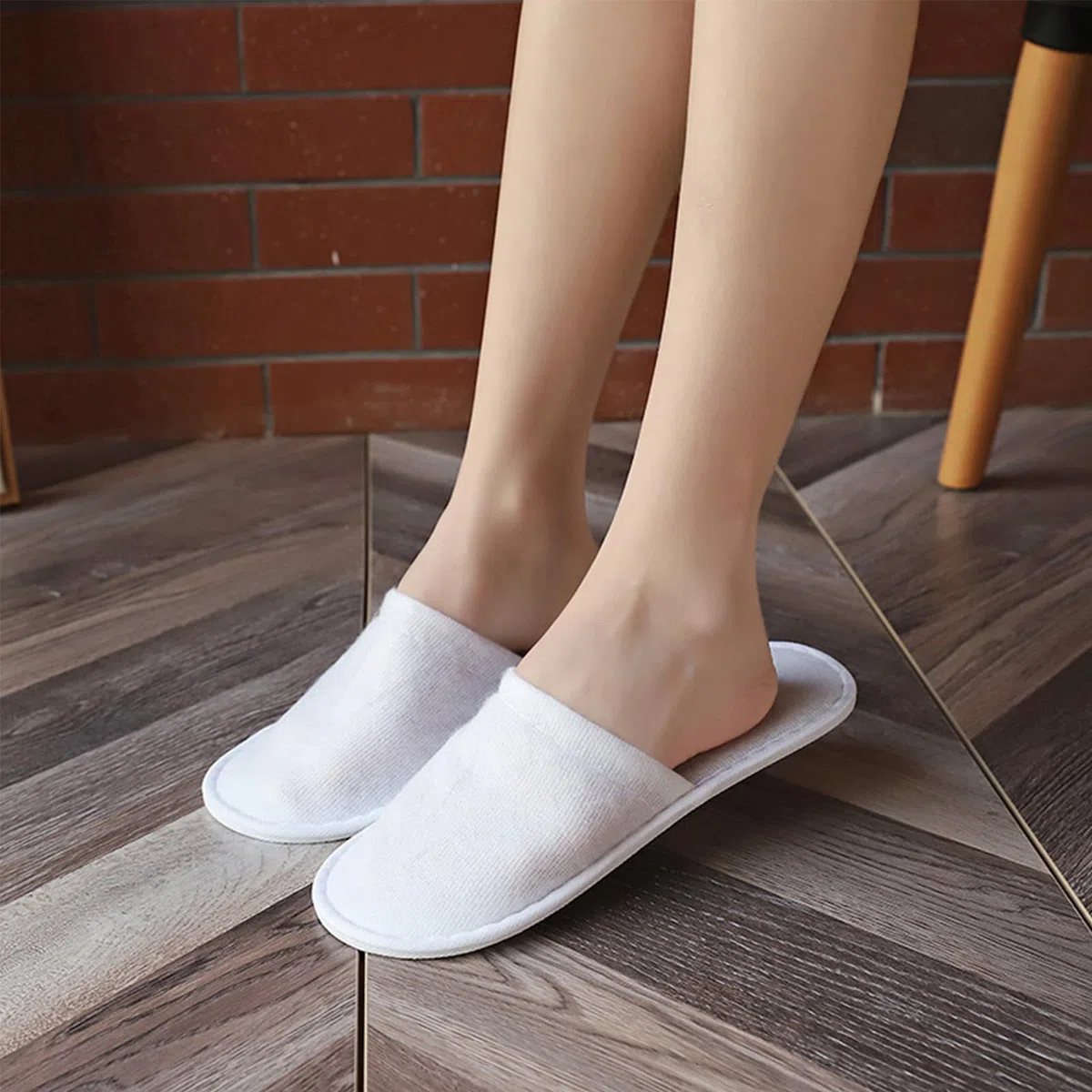 Pantofole Hotel - Ciabatte Ospiti in Spugna con Suola Antiscivolo, Set Monouso Unisex per Albergo Casa Viaggio Bagno, Taglia Unica, 12 Coppia
