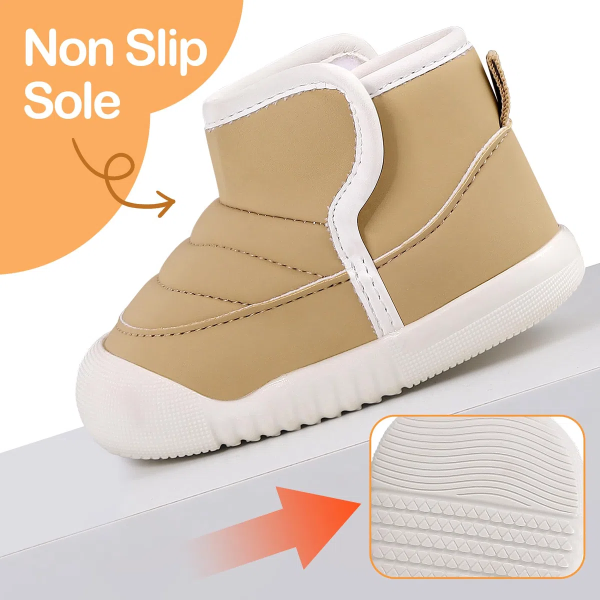 MK MATT KEELY Stivaletti Neonato Invernali Scarpe Impermeabile Bambino Scarponcini Caldo Peluche con Suole Gomma Antiscivolo