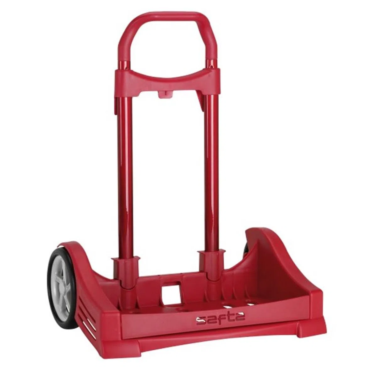 CARRELLO PER ZAINO PIEGHEVOLE COMPLETAMENTE SAFTA TROLLEY ROSSO PORTA CARTELLA