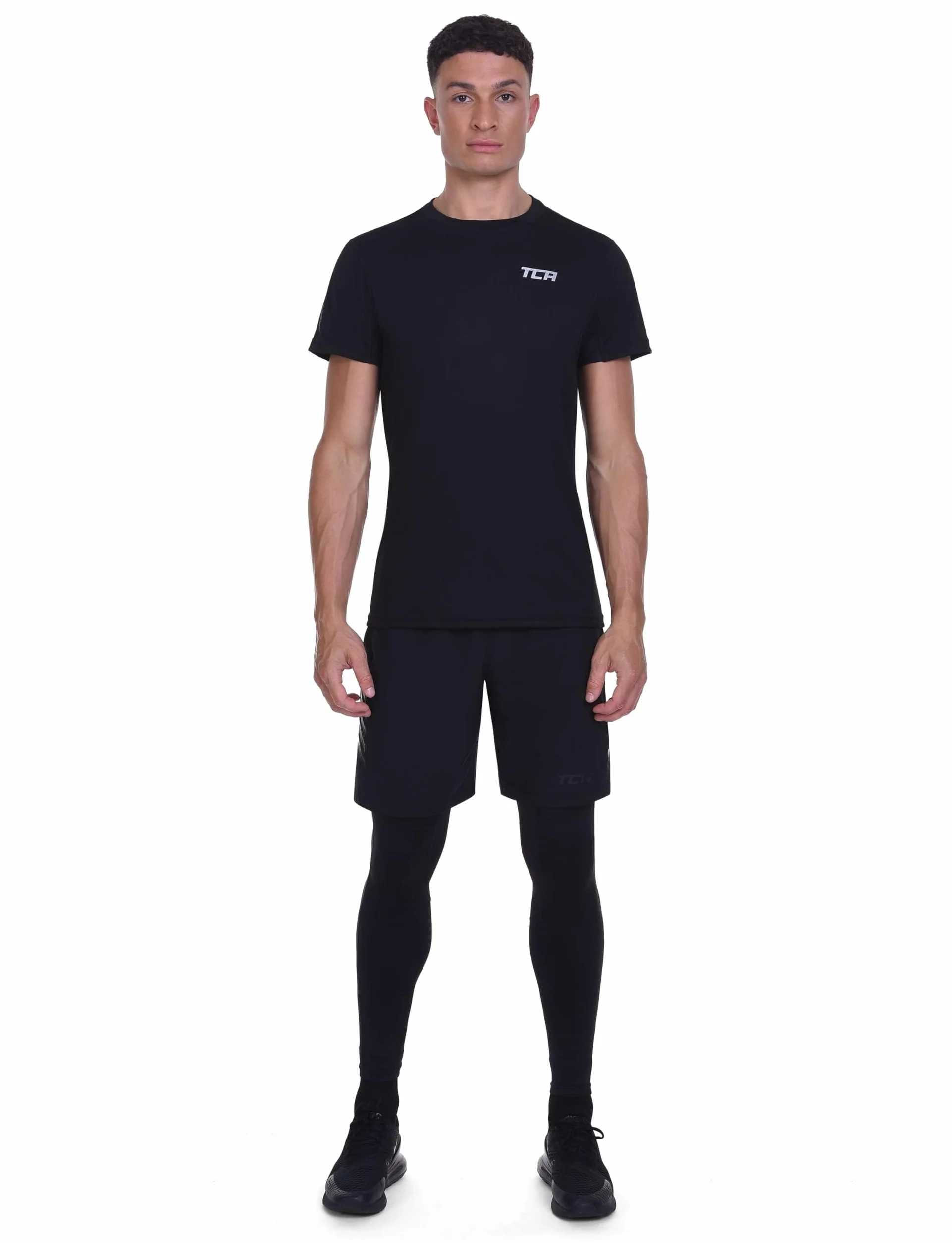 TCA Superthermal Calzamaglia da Palestra Compresso Base Layer Termico da Corsa Uomo
