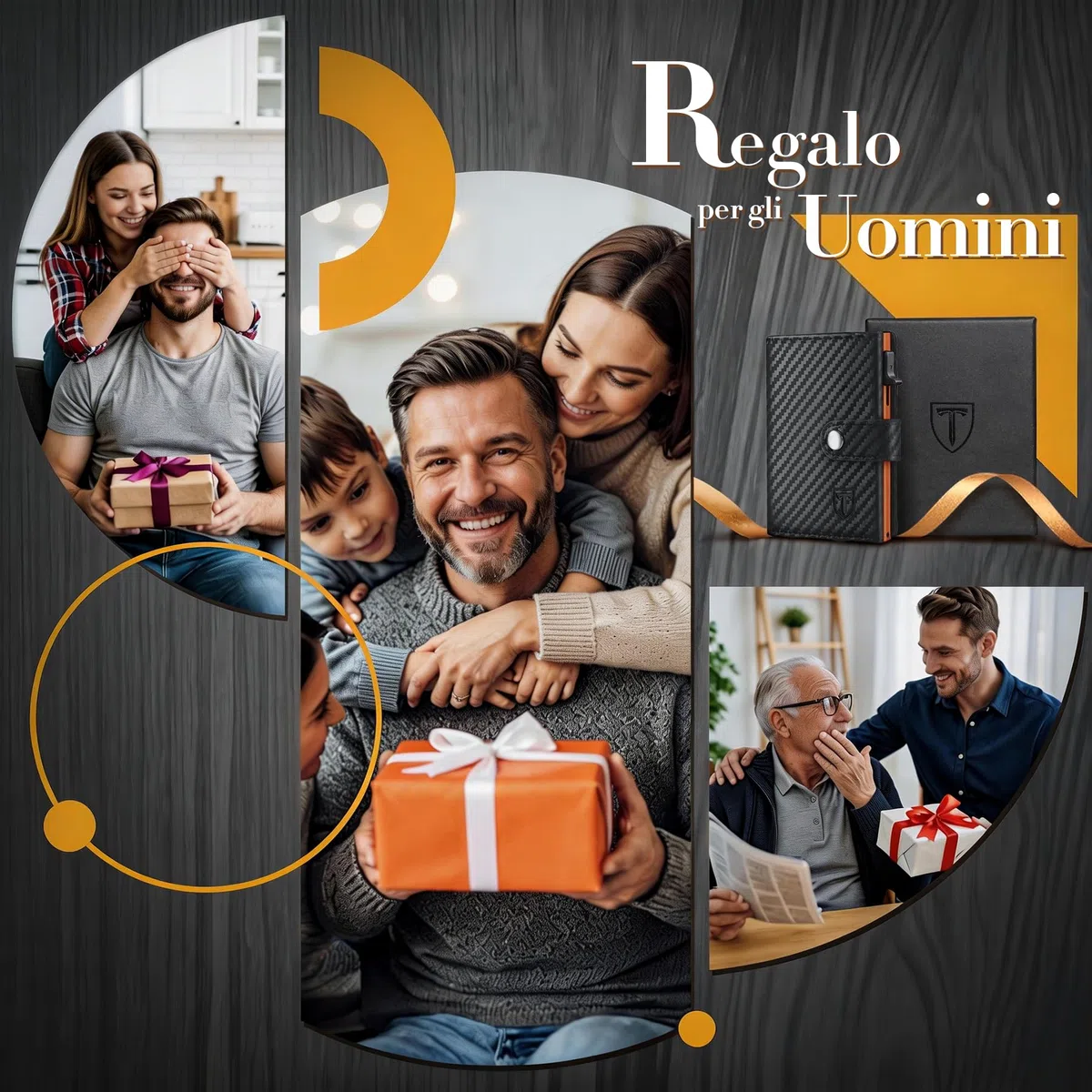 TENBST Portafoglio Uomo & Donna | Porta Carte di Credito 10 carte | Porta Tessere Uomo con Portamonete e Scomparti Banconote | Portacarte Uomo con RFID Protezione Anticlonazione - Regalo per Auto