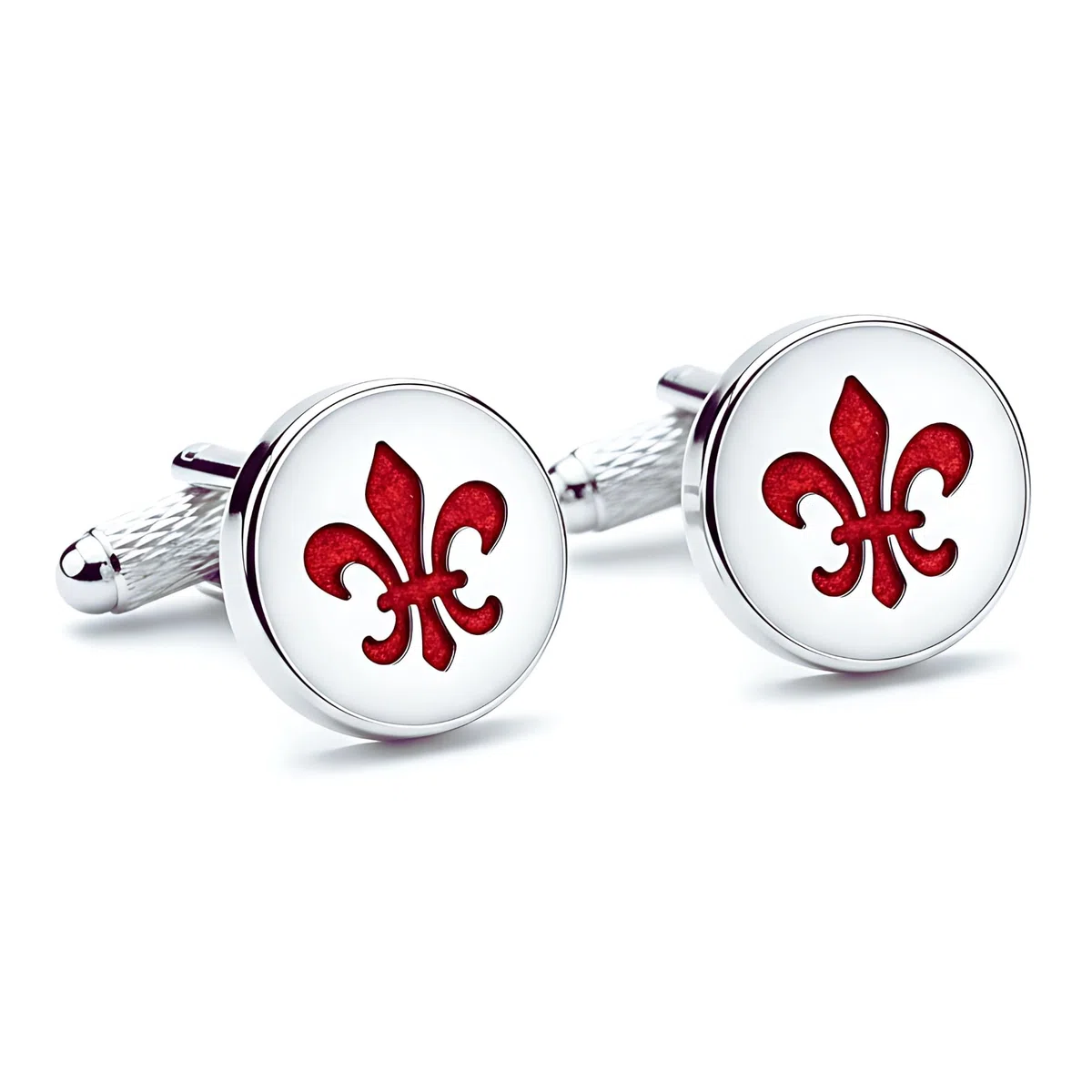 Gemelli a forma di fiore di giglio | Gemelli da uomo | Gioielli da uomo Matrimonio Feste e Compleanni, Small, Rame, Pirite