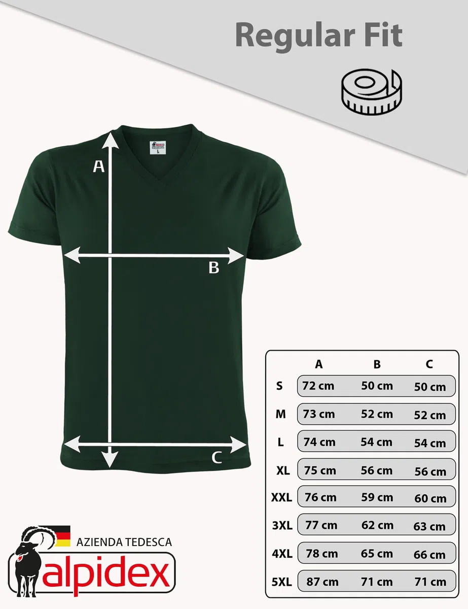 ALPIDEX T-Shirt Magliette da Uomo Confezione da 5 Scollo a V Shirt 100% Cotone Manica Corta Basic Casual Tinta Unita S M L XL XXL 3XL 4XL 5XL