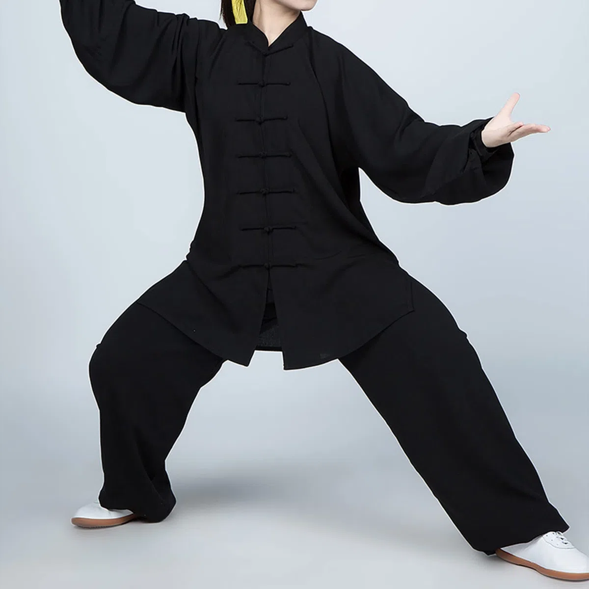 Tai Chi Abbigliamento Unisex Kung Fu E Arti Marziali Uniforme Maniche Lunghe Cotone E Lino Abbigliamento per Meditazione Qigong E Wing Chun