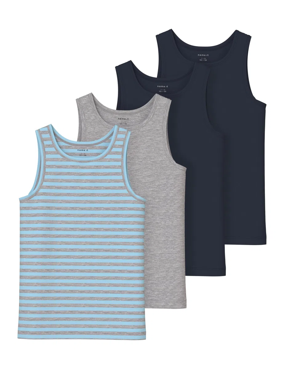 Name IT Nkmtank Top 4p Aquamarine Y/D Nkmtank Top 4P Aquamarine Y/D Bambini e Ragazzi (Pacco da 1)