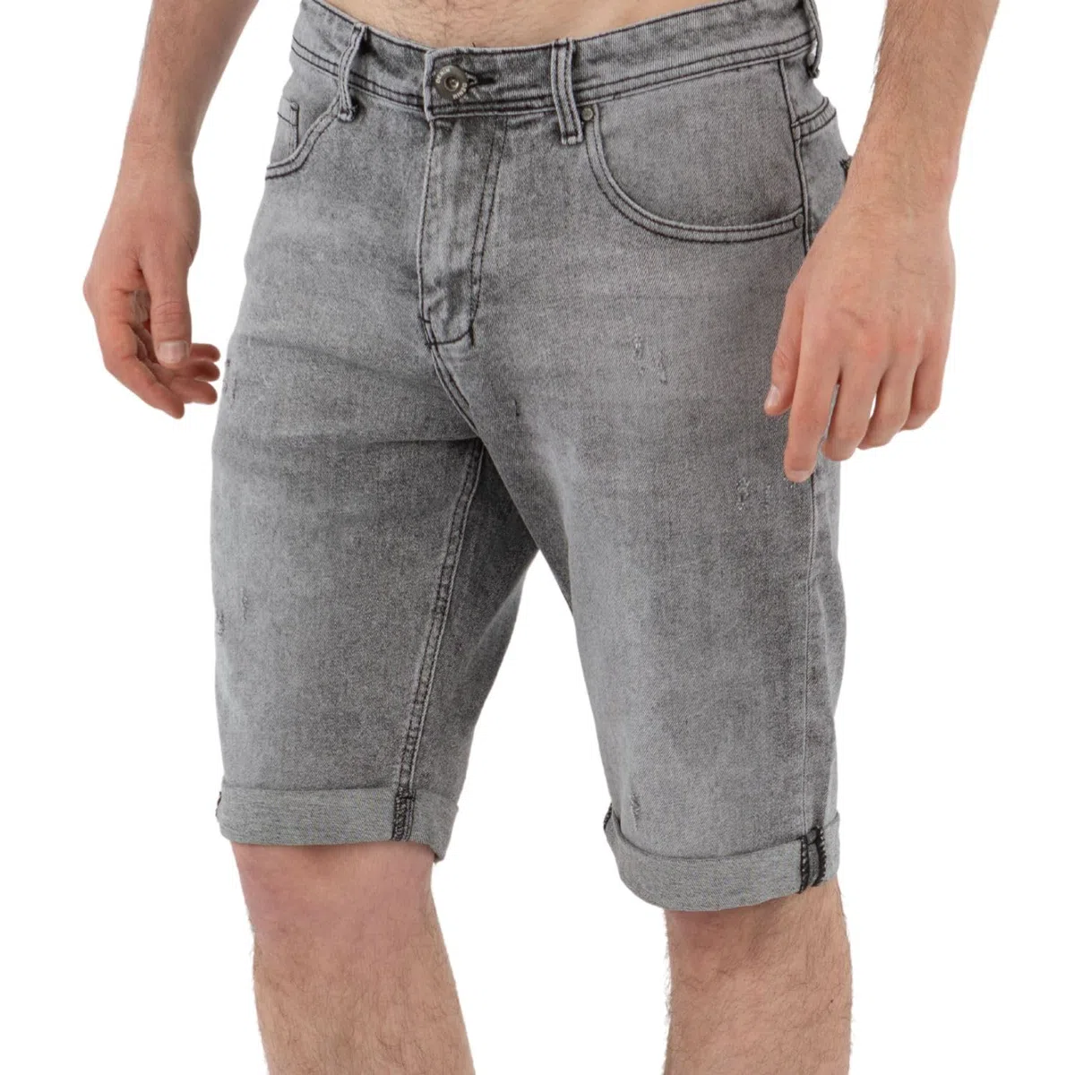 TONY BACKER - Jeans Corti Uomo, Pantaloncini Uomo Estivi, Stile Casual, Urban, Classic, Shorts Denim, Bermuda Uomo Blu, Bianco, Grigio Art. YX1707
