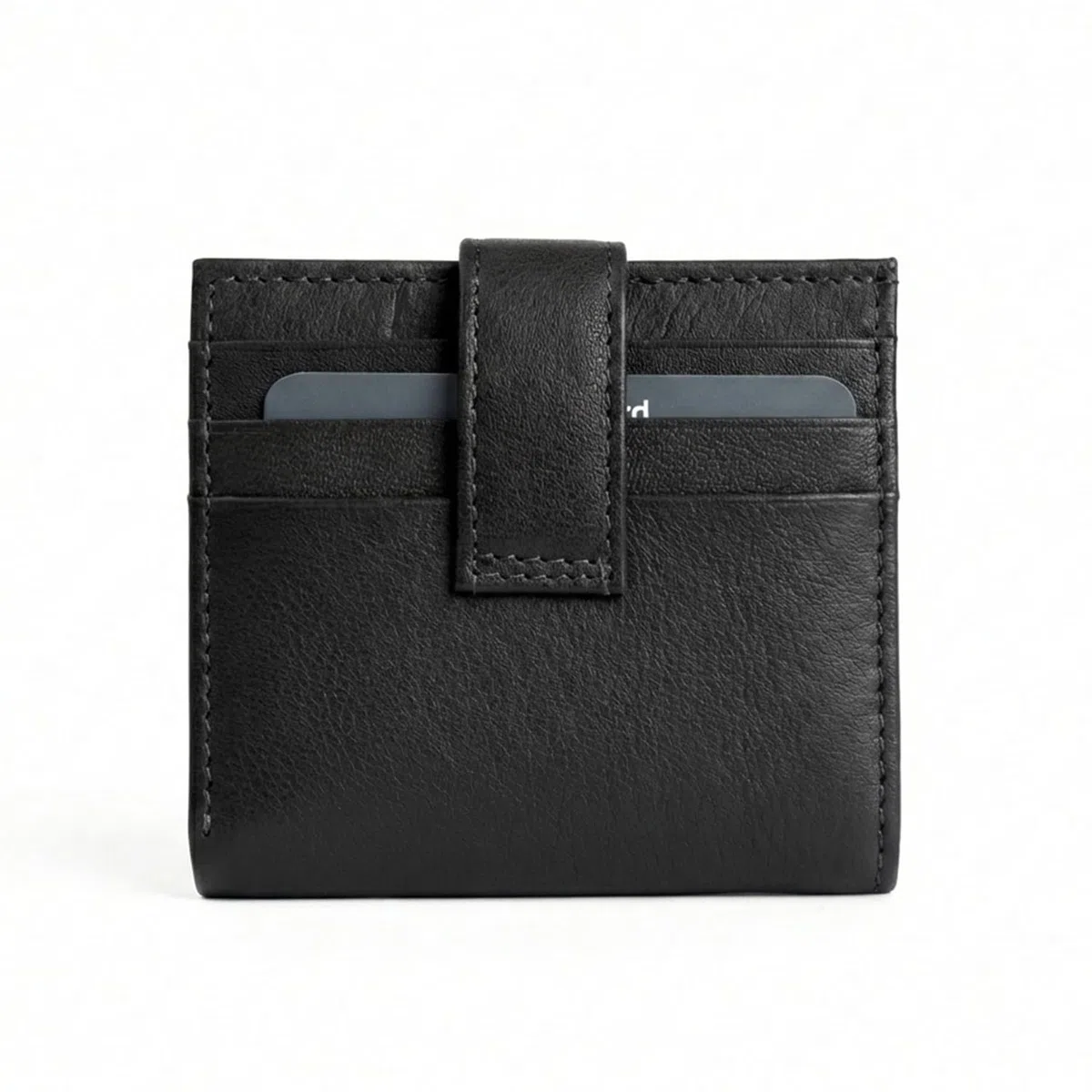 No Limits Porta Carte di Credito Uomo in Vera Pelle, Portafoglio Slim, Con Protezione RFID, Con Scatola, Nero