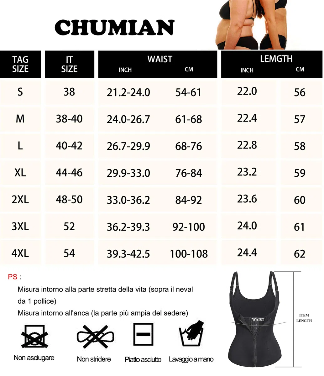 Donna Corsetto Vita Dimagrante Body Modellante Cintura Intimo Shaper Training Vestiti Shapewear Contenitivo Snellente