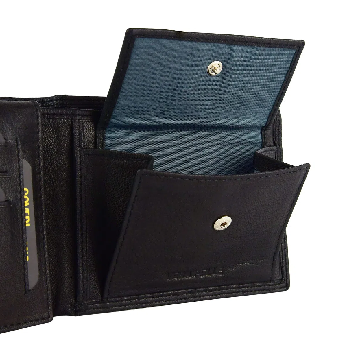 COVERI Portafoglio Uomo in Vera Pelle, Con Porta Tessere e Scatola Regalo