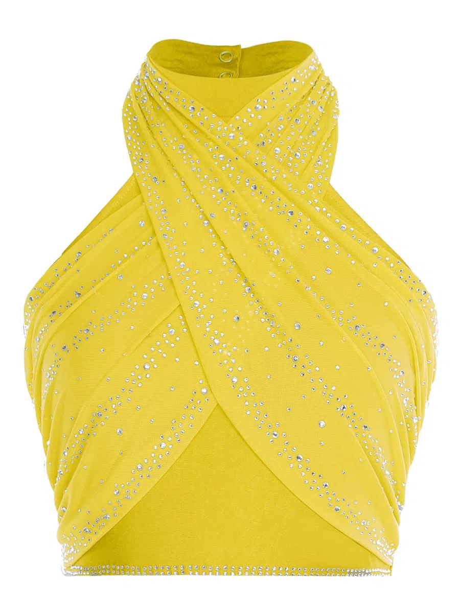 Freebily Abito da Ballo Latino Americano Donna con Frange Nappe Vestito da Danza Salsa Latina Moderna Abito da Pattinaggio Artistico con Strass Costume Danza del Ventre