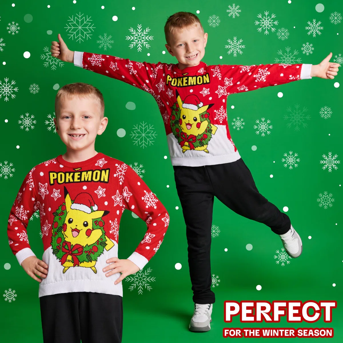 Pokémon Felpa Ragazzo, Maglia Accogliente Maglione Bambino - Regali Bambini