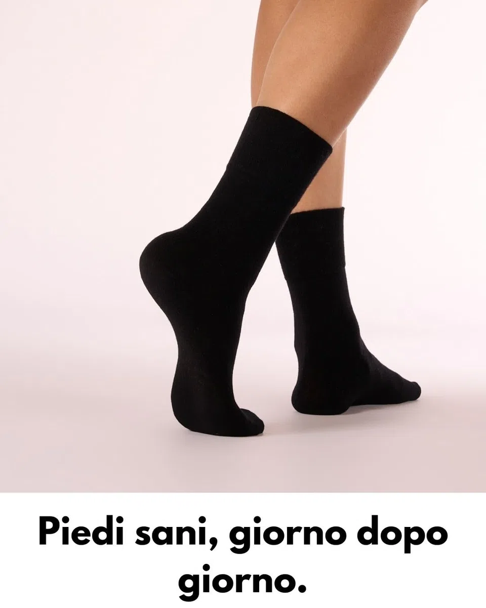 sockenkauf24 10 Paia Calze Diabetici senza Elastico Uomo Donna Cotone senza Cucitura