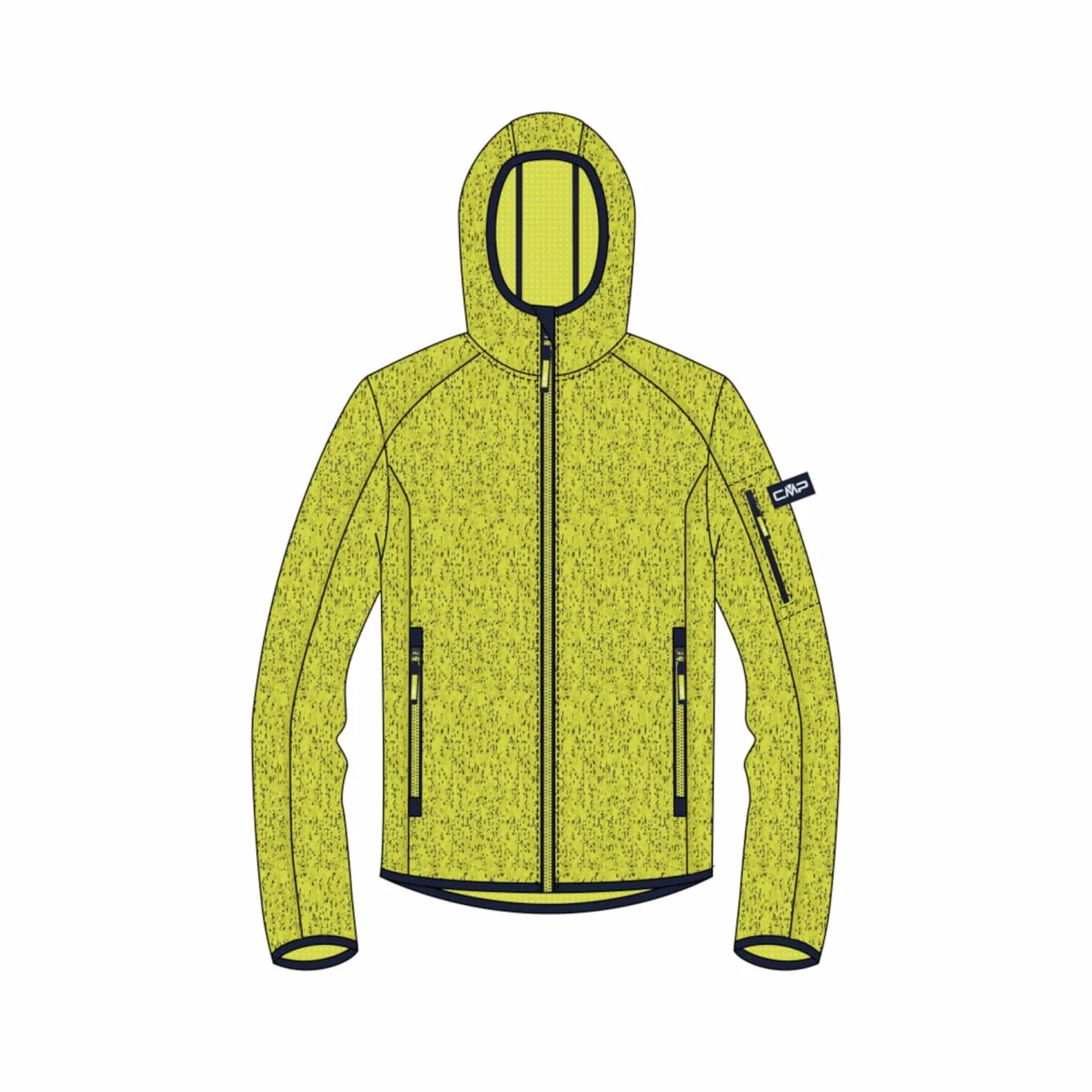 CMP Giacca In Knit-tech Da Bambini Con Cappuccio Fisso Giacca in Knit-Tech da bambini con cappuccio fisso Unisex - Bambini e ragazzi