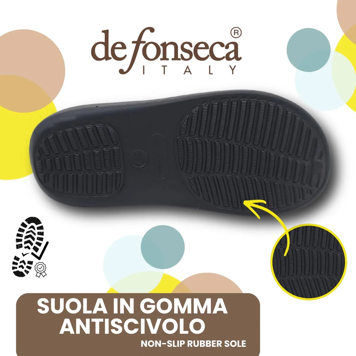 de fonseca LumaStep Ciabatte Alte Infradito Donna, Sandali Estivi con Zeppa, Flip Flop Platform da Mare con Tacco