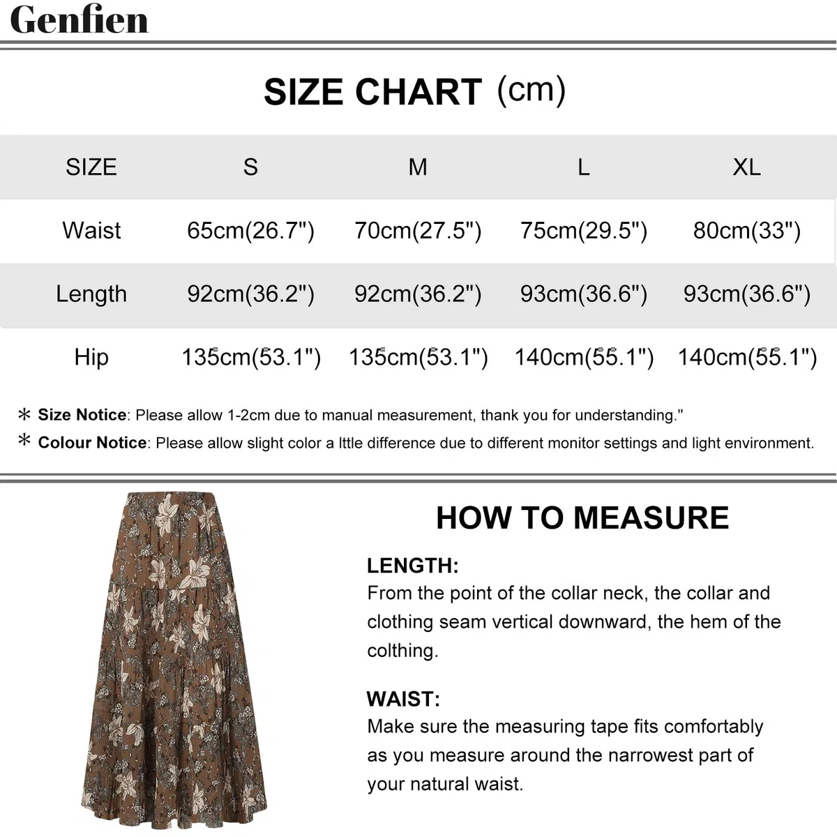 Genfien Gonne Donna Elegante a Vita Alta da Donna Gonna Lunga in Chiffon con Fodera Estiva Bohemien