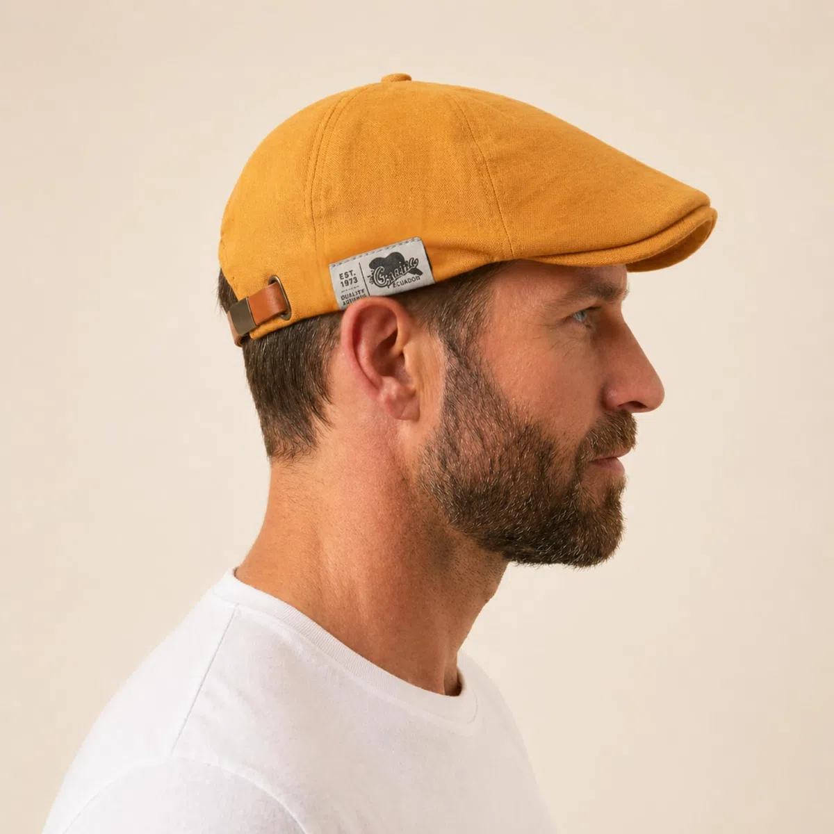 Gentiluomo Berretto Estivo, Coppola Uomo Estiva Regolabile Berretto Piatto Basco Leggero Cotone Traspirante Profilo Basso Cappello Casual Unisex Protezione Solare Cappello Urbano