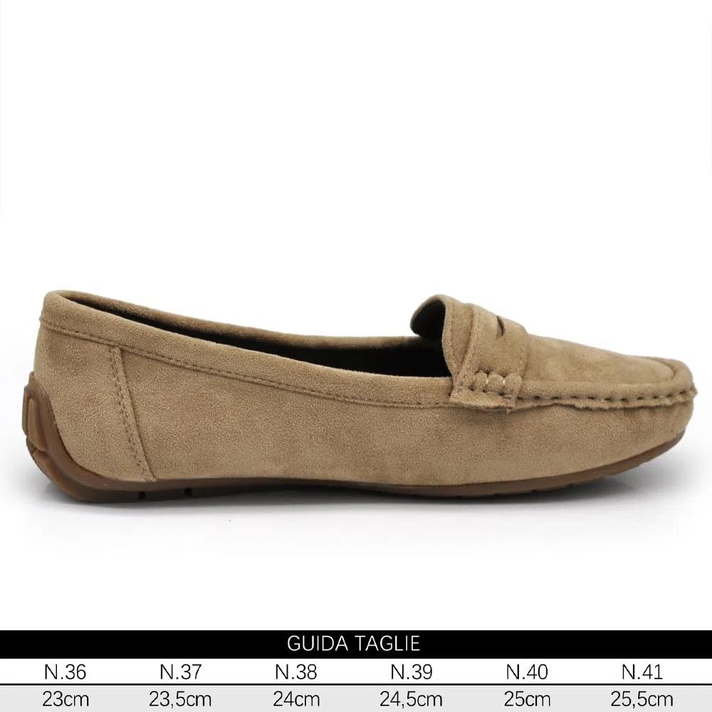 IF Fashion Scarpe Mocassini Slip On Loafers Morbidi Donna con Strass Pietri Camoscio Scamosciato FT245