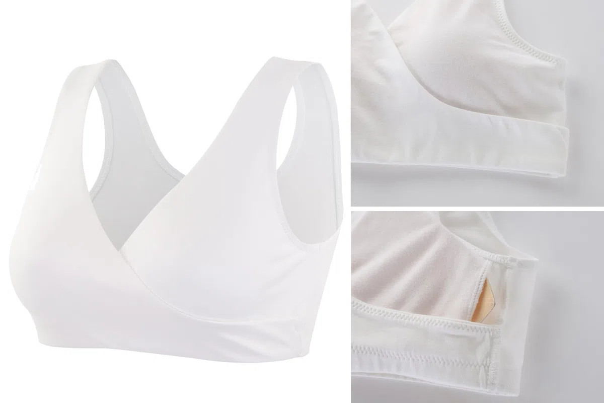 Reggiseni per Allattamento maternità - Reggiseno da Notte in Cotone Morbido per Gravidanza e Allattamento