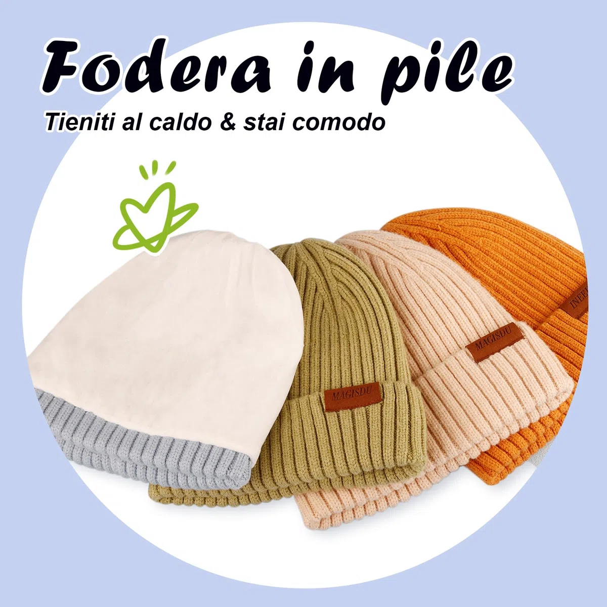 Cappello Bambino Bambina Lana Merino Berretto Invernale Liner Cappelli Termico Ragazzo Ragazza