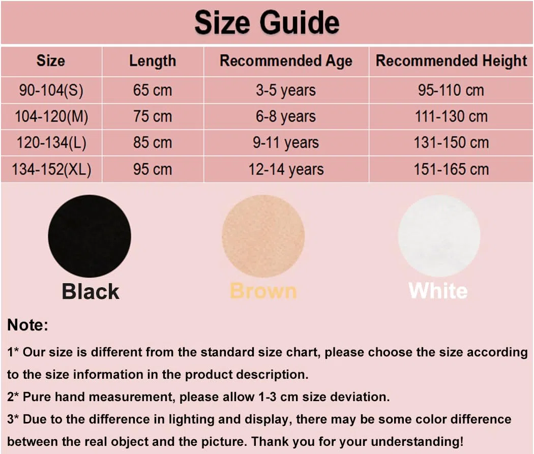 Collant Bambine e Ragazze Termici Calzamaglia Inverno Caldo Leggings Spessi Foderati Pantalone Morbido Elastico Pantyhose