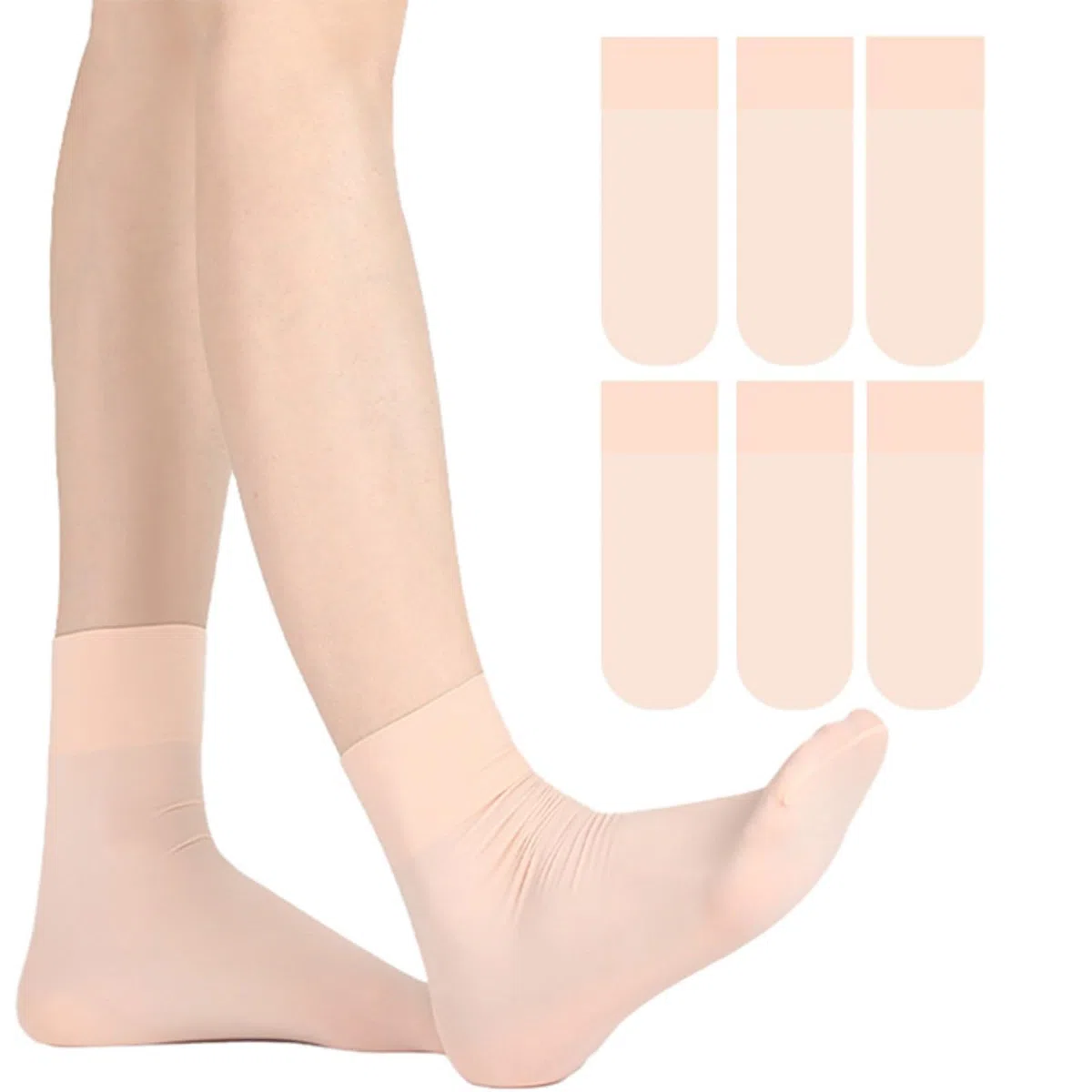 Calzini da danza per ragazze, confezione multipla da 3/5 paia di calzini da danza per bambini, senza cuciture, morbidi e traspiranti