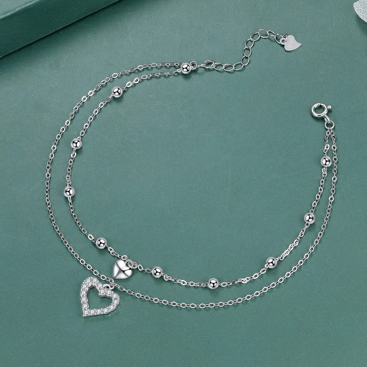 Cavigliera Donna Argento 925 Non Sbiadire Cavigliera-con Confezione Regalo Regali di Gioielli Estivi
