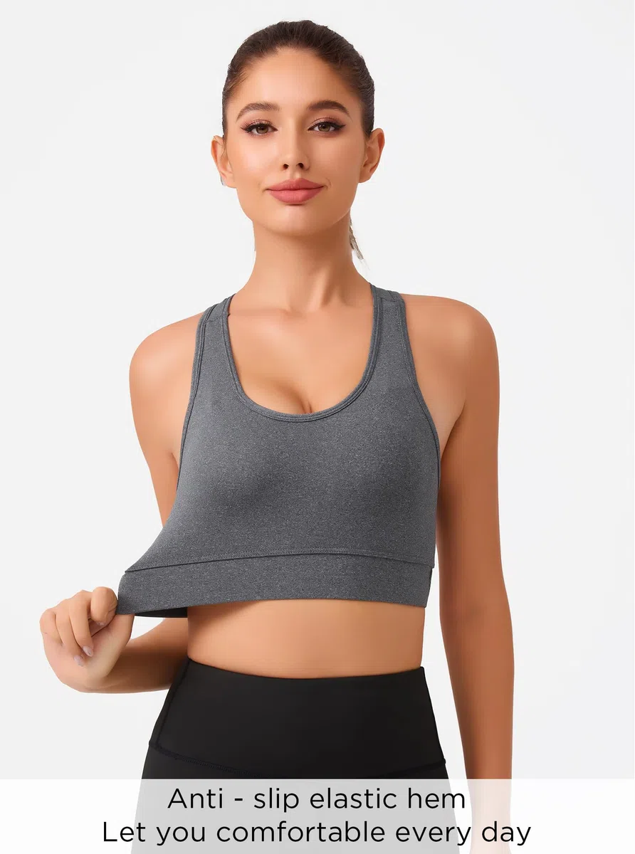 HBselect Set da Reggiseno Sportivo Donna Assorbente Reggiseno in Pizzo Bra Donna Morbido e Traspirante Reggiseno Senza Ferretto e Senza Cuciture Reggiseno Sportivo con Imbottito