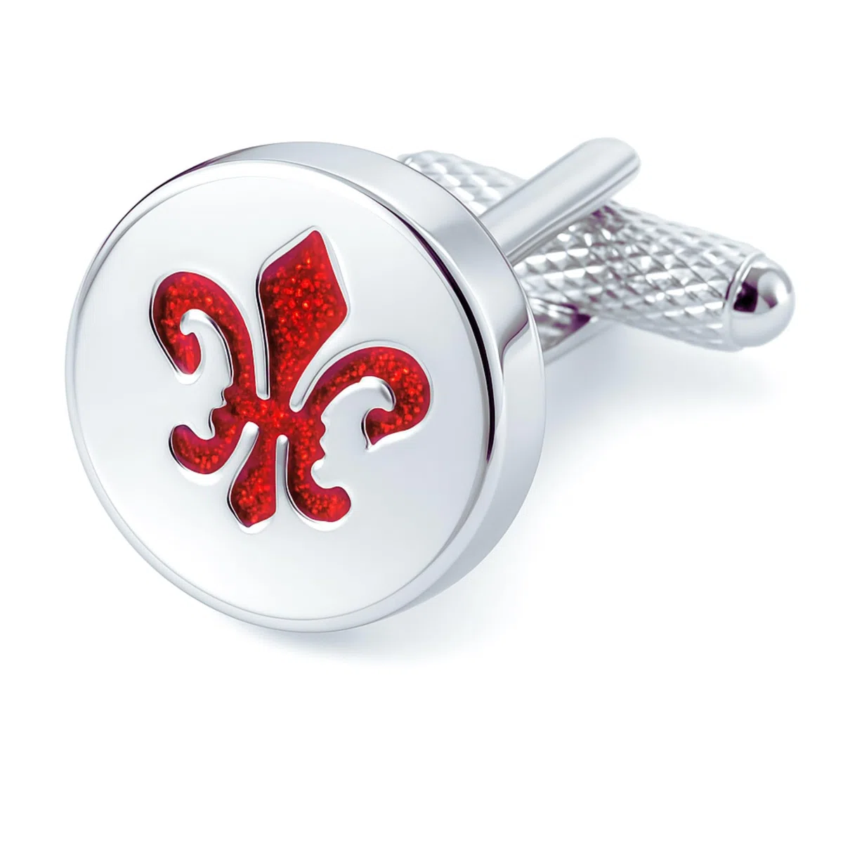 Gemelli a forma di fiore di giglio | Gemelli da uomo | Gioielli da uomo Matrimonio Feste e Compleanni, Small, Rame, Pirite