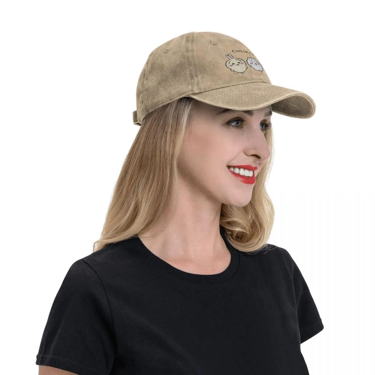 Cappello da Baseball Carino Chiikawa Kawaii Vintage Distressed Lavato Design Giapponese Cappello Estivo Unisex Outdoor Regali