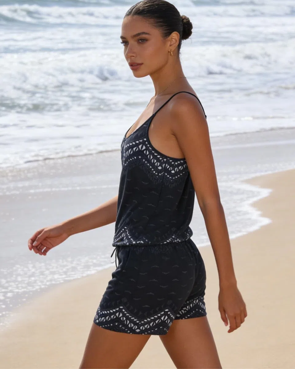 JFAN Monopezzi e Tutine Jumpsuit da Donna Floreale Stampa Canotta Pantaloni Estivi Casual Beachwear Elegante Copricostumi Estivi Mare