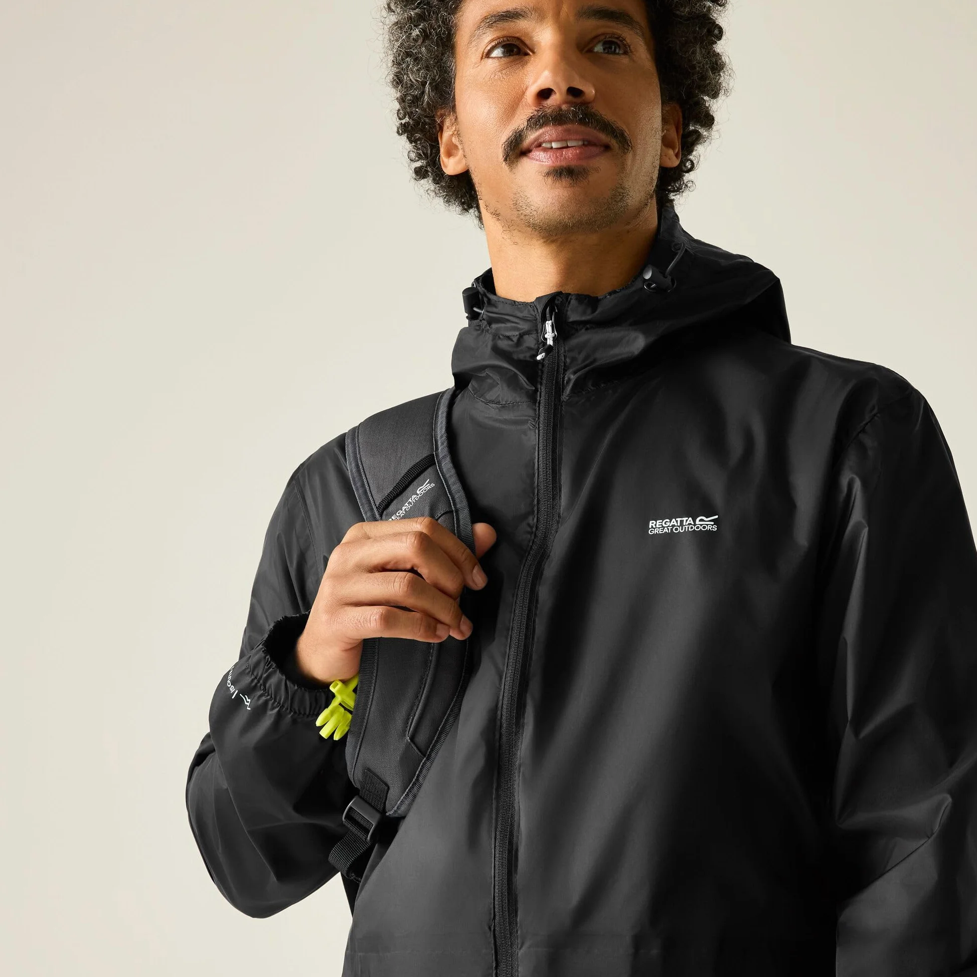 Regatta Uomo Giacca Impermeabile Pack It, Black